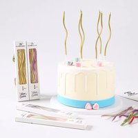 1PC Creative Curve Birthday Cake Candle Decoration Holiday Party Celebration Party Event Decoration Candle Creative Craft Candle