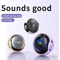 Wireless sports Bluetooth earphones TWS dual ear invisible in ear sleep mini noise cancelling painless call earphones