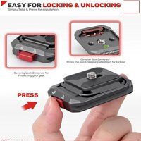 IFOOTAGE Q38 Aluminum Quick Release Plate Tripod Slider Mount Adapter Universal Camera Gimbal Quick Release Clamp Kit for Camera