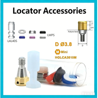OSSTEM LOCATOR Female Cap & Pick-Up Driver, Universal Implant Abutment Replacement Kit, Lab Analogue Compatible