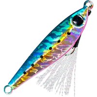 1Pc Sinking Jig 10g/20g/30g/40g/60g/80g Metal Casting Lure Luminous Artificial Hard Bait With Double Assist Hooks and Silk