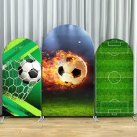 Arch Backdrop Cover Single Side Soccer Flame Football Goal Net Pitch Party Decoration Photo Booth Background Event Supplies Room