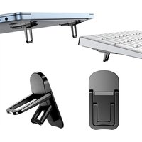 2pcs Mini Foldable Laptop Stand Portable Notebook Keyboard Holder Adjustable Riser Cooling Bracket Universal for Laptop Tablet
