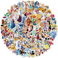 AliExpress 50PCS Disney Classic Cartoon Character Waterproof Graffiti Stickers for Helmet Bicycle Hand Account Pencil Case Decals