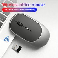 2.4G Bluetooth Dual Mode Wireless Office Mouse 1600DPI Ergonomic Silent Mice For Notebook Desktop MacBook