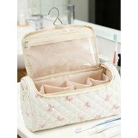 Makeup Bag Large Capacity Portable Cute Pouch Cotton Hair Tool Bag for Travel for Brush Straightener Curler Cosmetics Jewelry