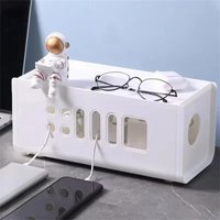 Power Strip Wire Storage Box Large-Capacity Dust-Proof Power Strip Box Creative Multi-Functional Data Cable Storage Tool