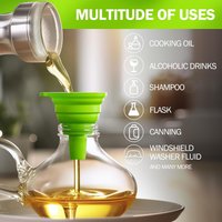 Foldable Telescopic Mini Funnel for Home Use, Plastic Funnel for Pouring Oil, Household Silicone Funnel for Oil Dispensing