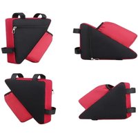 AliExpress NONE Compact Waterproof Bicycle Triangle Bag with Bottle Pocket Ideal for Urban Cycling