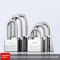 Keyed-Alike Padlock - Waterproof Rustproof Anti-Pry Lock, Long Shackle Padlock for Home, Dorm & Gate Security