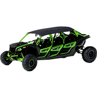 Light Green Professional 1500cc Kart 4WD/2WD Switchable 6-Seat SUV with Drilled Ventilated Disc Brakes