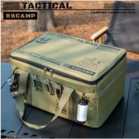 Large Capacity Outdoor Tactical Storage Bag, Camping Cookware Set Bag, Shockproof Gas Canister Bag, Outdoor Picnic Utensil Bag