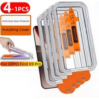 4/3/2/1pcs For OPPO Find X9 Pro Glass OPPO Find X9 Pro Tempered Glass Full Cover Dust Free For Screen Protector OPPO Find X9 Pro