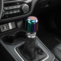 Aluminum Alloy Car Shift Lever Knob Manual Transmission 5-Speed Gear Shift Knob for Vehicles