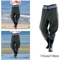 Fishing Waders Wading Pants Anti Skid Water Resistant PVC Waist Stockingfoot with Boots,for Fly Fishing,Agriculture,Climbing
