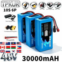 Original 48V18650 Lithium-Ion Battery 30000mAh 13S 6P Suitable for 300-1500W Flatbed Trucks and Other Motors with Built-In BMS