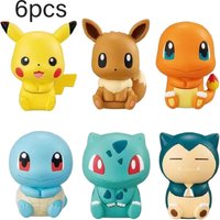 6pcs Pokemon Pikachu Anime Toys Dolls for Kids Action Figure Toy Charmander Squirtle Cartoon Doll Boys Girls Child Birthday Gift