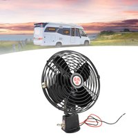 12V RV Cooling Fan with 2 Speed Switch Heavy Duty Quiet Metal Car Fan for Truck RV Car Boat Bus Heavy Duty Car Fan Metal Car Fan
