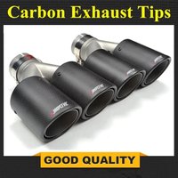 1PCS Car Carbon Fiber Matte Muffler Tip Y Shape Double Exit Exhaust Pipe Mufflers Nozzle Decoration Universal Stainless Silver