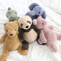 23cm Kawaii Animals Elephant Bear Dinosaur Soft Plush Dolls Stuffed Panda Pig Plushie Baby Toys Gifts For Children