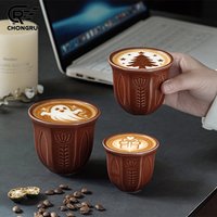 Mid‑Eastern Style Ceramic Coffee Mugs 100/180/250ml Heat‑Insulated Handheld Cups Anti‑Scald Tea Milk Water Cups for Home Decor