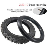 Preferred rubber 2.50-10 Tires Fits Honda CRF50F Yamaha PW50 TTR50E Dirt Bike Parts Thickened and wear-resistant