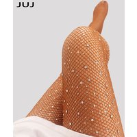 Sexy Women Ladies Latin Dance Competitions Rhinestone Pantyhose Hard Yarn Elastic Shiny Fishnet Stockings Professional Tights