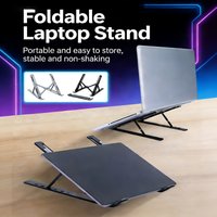 Laptop Stand, Adjustable Foldable Laptop Riser, Portable Notebook Holder for Desk