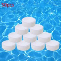 50PCS/Bottle Swimming Pool Cleaning Tablet Chlorine Bromine Tablets Cleaner Swimming Spa Household Cleaning Supplies