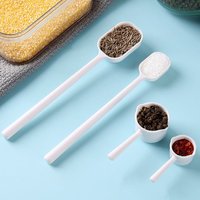 2Pcs New Kitchen Gadgets Measuring Spoon Transparent with Scale Powder Spoon Multi-purpose 5-15ml Pet Feeding Scoop