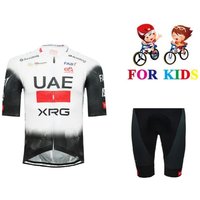 AliExpress KID'S 2025 UAE XRG TEAM Children Cycling Jersey Short Sleeve Bicycle Clothing With Shorts Ropa Ciclismo