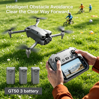 Lenovo GT50 Pro RC Drone 8K HD Dual Cameras WiFi GPS Brushless Motor 5.64 Inch Large Screen Remote Control 20Min Flight Gift Toy