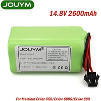 New 14.8V 2600mAh 18650 Li-Ion Rechargeable Battery Pack For Mamibot ExVac 660 680S 880 Robot Vacuum Cleaner Battery Accessories