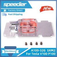 GPU Water Cooling Block Double Channel Copper Cooler for Graphics Card Water Cooler Radiator for NVID V100 P100 A100-32G SXM2