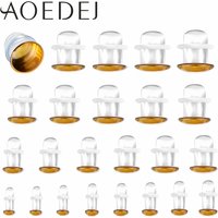 AOEDEJ 1 PC 3-25MM Clear Bar Glass Ear Plugs And Tunnel Unisex Punk Flesh Strecher Expander Single Flared Large Gauges Piercings