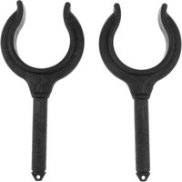 2 Pieces Black Nylon Oar Lock Side Mount Rowlock for Row Boat Dinghy 5.7"