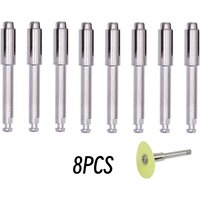 8Pcs Dental Mandrel Soflex Flexi Disc Fit RA Shank Clip Polishing Disk Chuck