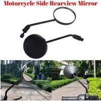 AliExpress JPMotor Accessories Motorcycle Mirrors Universal 8mm Scooter E-Bike Cafe Racer Retro Rearview Mirrors Adjustable HD Vision ABS Round Side Mirror