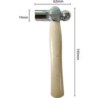Round Head Wooden Handle Mini Hammer â Multi-Use Tool for Cracking Walnuts & Car Escape, Handy Smashing for Daily Tasks