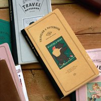 Fromthenon Travel TN Loose-Leaf Notebook Refill Blank Grid Inner Paper Vintage Theme Colored Cover Replacement Insert Pages