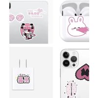 AliExpress NONE 103 pieces of cute pink shaped graffiti stickers, cup helmet bicycle account pencil box decoration stickers kawaii