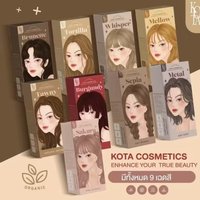 Thai KOTA Plant-Based Hair Color Cream 100ml, Natural & Gentle DIY Dye, Brown & Raspberry Red Shades