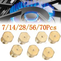 7/14/28/56/70Pc Burner Gas Hob LPG Conversion Kit Jets Nozzles Propane Injectors Cooker Gas Cooking Stove Gas Jets M6*0.75mm DIY