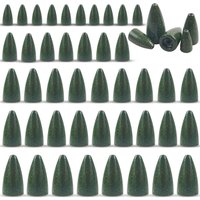 30Pcs Fishing Weights Sinkers Bullet Fishing Sinkers Worm Weights Painted Slip Sinkers for Bass Fishing Texas Rigs Carolina Rigs
