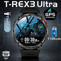 2026 New T-Rex3 Ultra Outdoor Sport GPS Track Smart Watch Men Compass 1100mAh Battery IP69K Waterproof Bluetooth Call Smartwatch