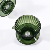 Reusable Coffee Dripper Resin Coffee Filter for Pour Over Barista Coffee Brewing Coffee Funnel Filter Cup1-2Cups Pots Barista
