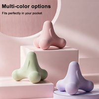 4-Corner Fascia Massage Ball TPE Spiky Myofascial Release Ball for Plantar Foot Arch Back Shoulder Muscle Relief Yoga Fitness Re