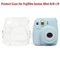 Crystal Rainbow Lanyard Anti-scratch Camera Cover Storage Case Transparent Protective Shell For Fujifilm Instax Mini 8/8+/9