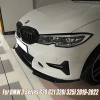 For BMW 3 Series G20 G21 Car Front Bumper Splitter Lip Spoiler Diffuser Guard Body Kit Cover 320i 325i 2019-2022 Accessories