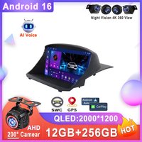 Android 16 Carplay For Ford Fiesta MK7 2009 2010 2011 - 2016 2017 Video Auto BT Multimedia Player 5G Wifi GPS Navigation GPS RSD